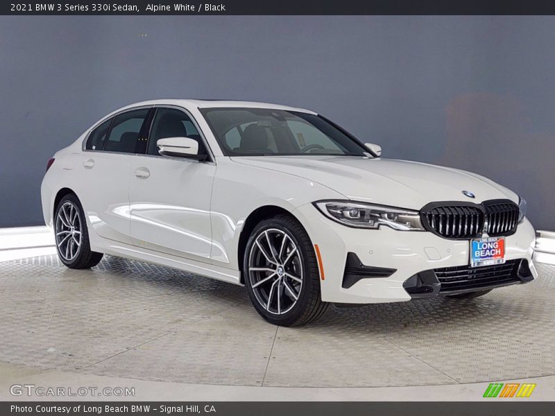 Alpine White / Black 2021 BMW 3 Series 330i Sedan