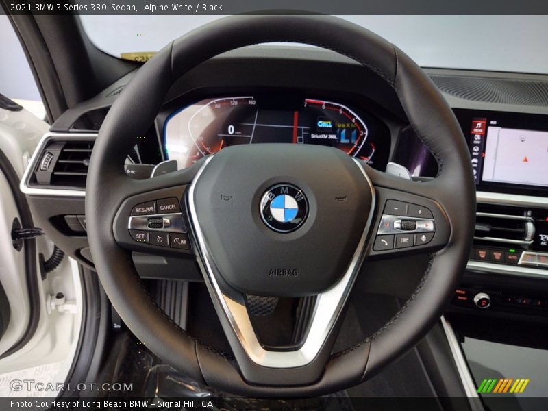 Alpine White / Black 2021 BMW 3 Series 330i Sedan