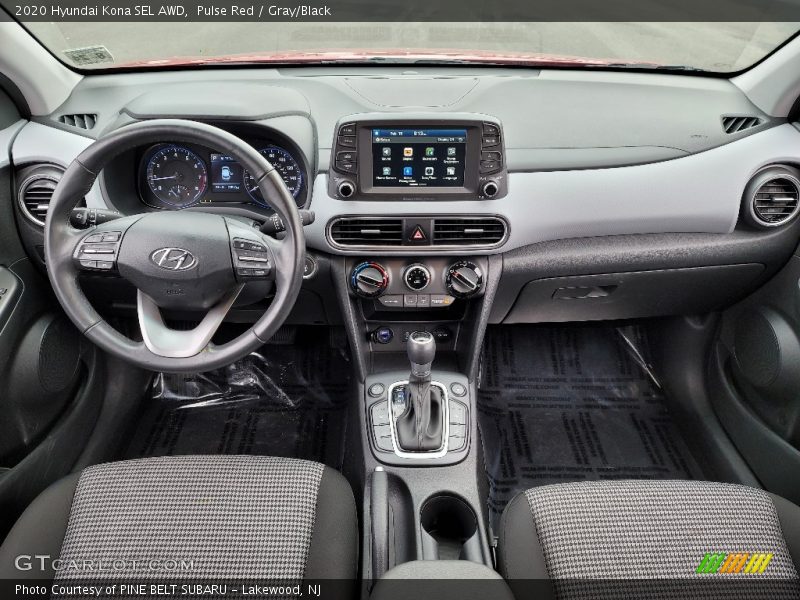 Pulse Red / Gray/Black 2020 Hyundai Kona SEL AWD