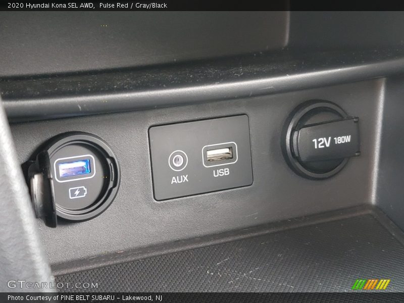 Pulse Red / Gray/Black 2020 Hyundai Kona SEL AWD