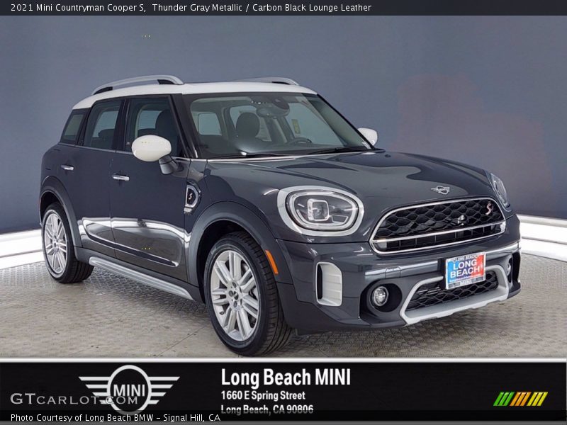 Thunder Gray Metallic / Carbon Black Lounge Leather 2021 Mini Countryman Cooper S