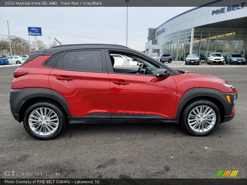 Pulse Red / Gray/Black 2020 Hyundai Kona SEL AWD