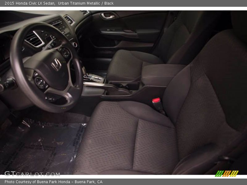 Urban Titanium Metallic / Black 2015 Honda Civic LX Sedan