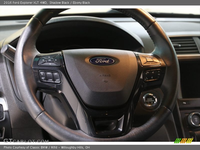 Shadow Black / Ebony Black 2016 Ford Explorer XLT 4WD