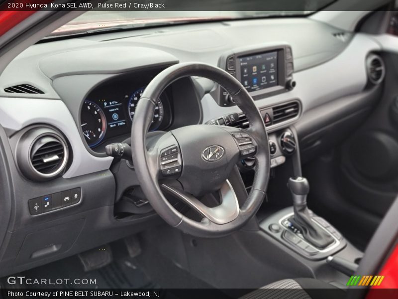 Pulse Red / Gray/Black 2020 Hyundai Kona SEL AWD