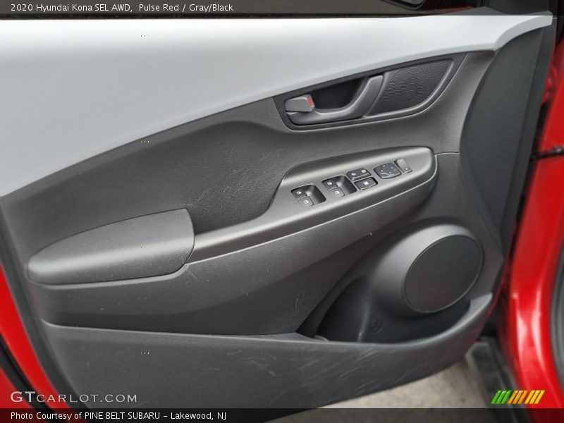 Pulse Red / Gray/Black 2020 Hyundai Kona SEL AWD