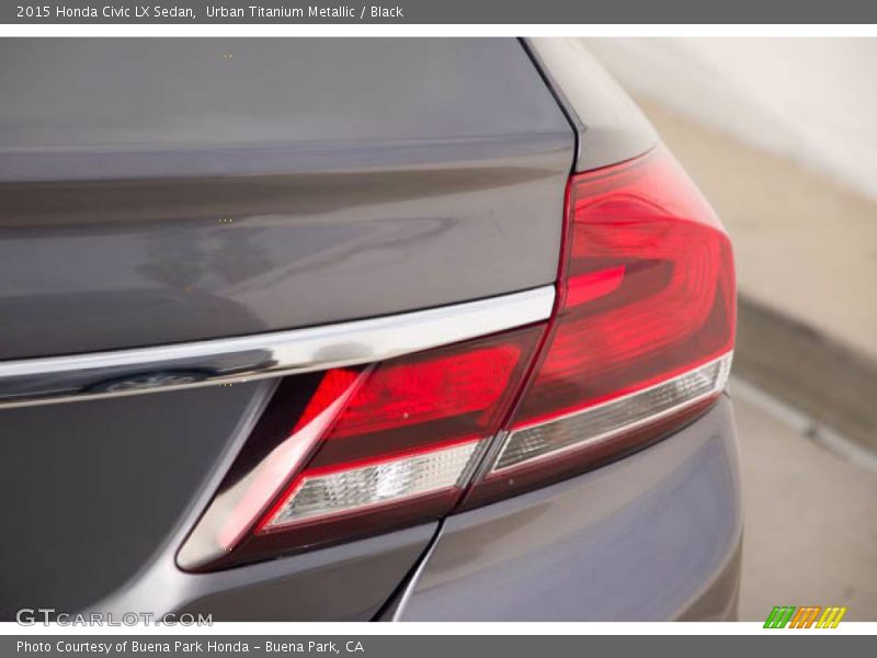 Urban Titanium Metallic / Black 2015 Honda Civic LX Sedan