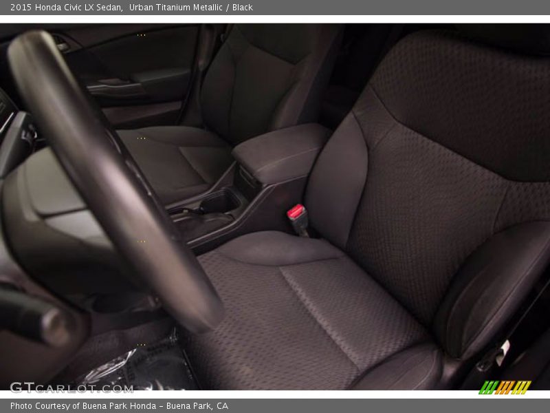 Urban Titanium Metallic / Black 2015 Honda Civic LX Sedan