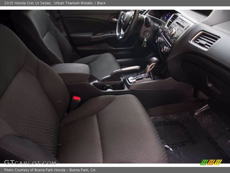 Urban Titanium Metallic / Black 2015 Honda Civic LX Sedan
