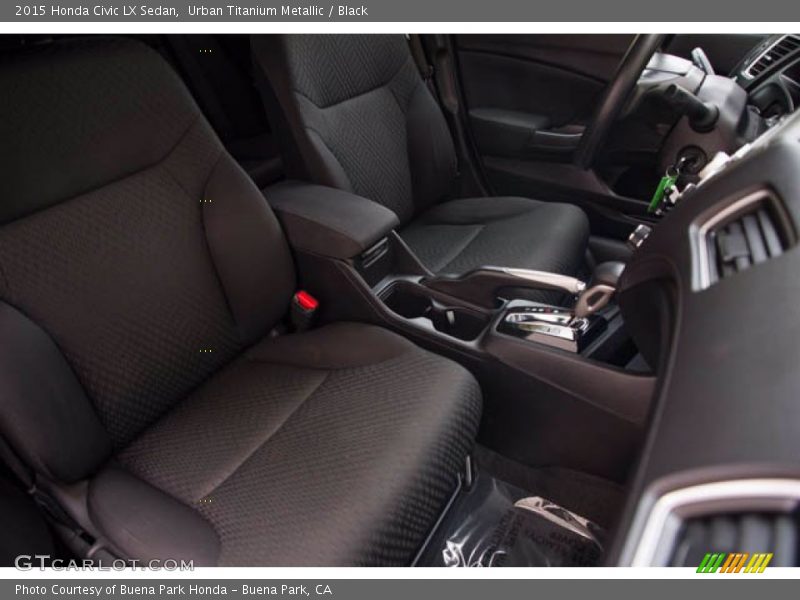 Urban Titanium Metallic / Black 2015 Honda Civic LX Sedan