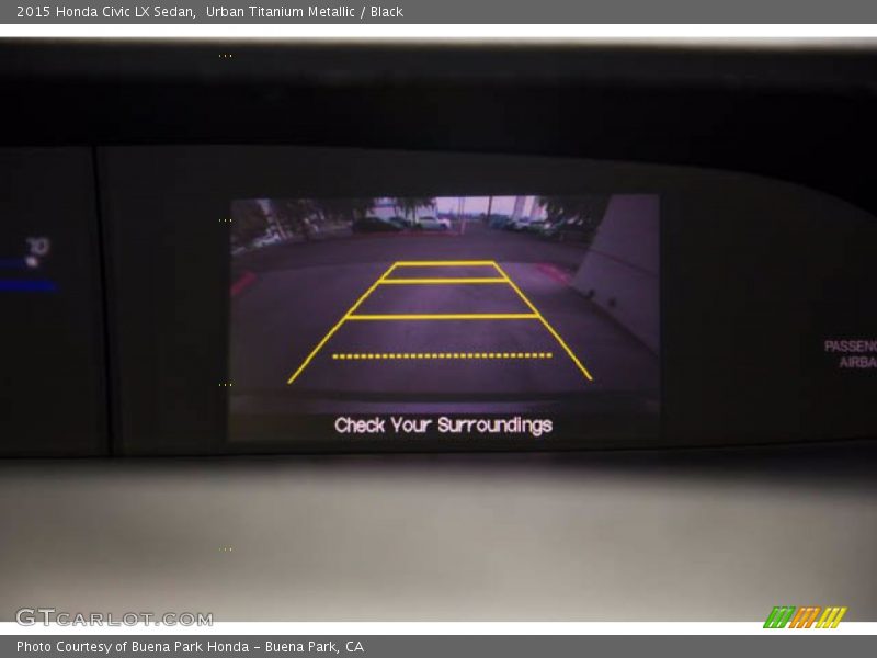 Urban Titanium Metallic / Black 2015 Honda Civic LX Sedan