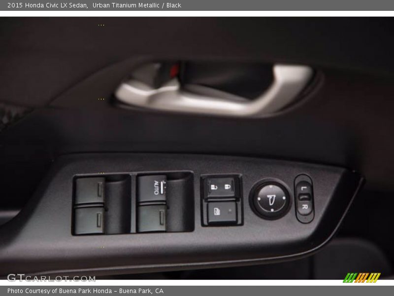 Urban Titanium Metallic / Black 2015 Honda Civic LX Sedan