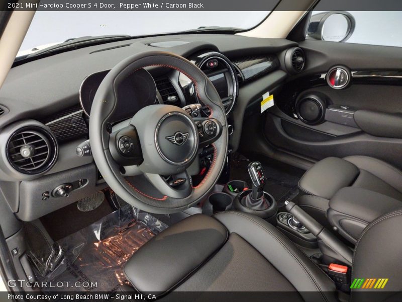Pepper White / Carbon Black 2021 Mini Hardtop Cooper S 4 Door