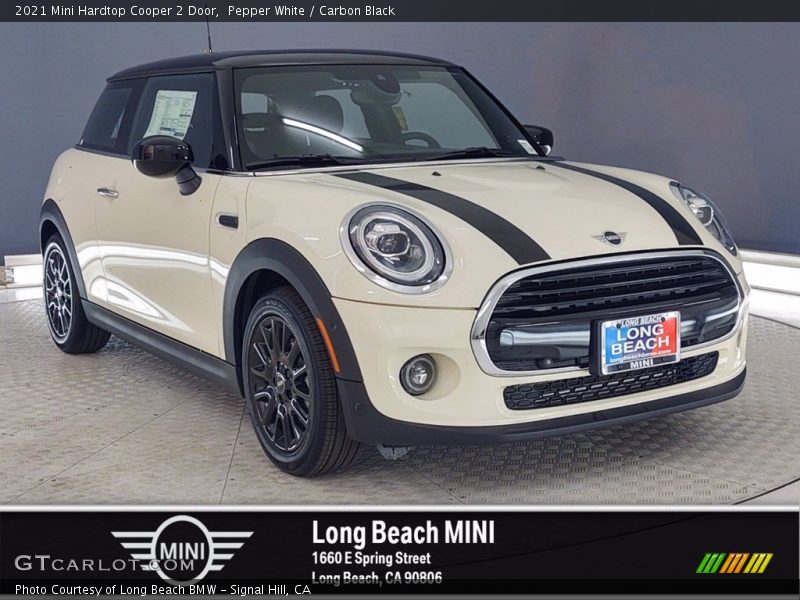Pepper White / Carbon Black 2021 Mini Hardtop Cooper 2 Door
