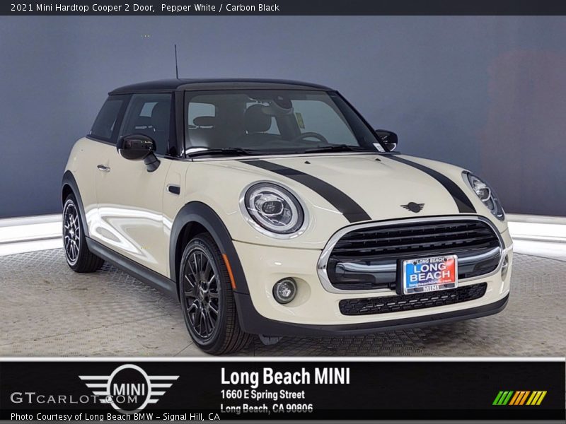 Pepper White / Carbon Black 2021 Mini Hardtop Cooper 2 Door