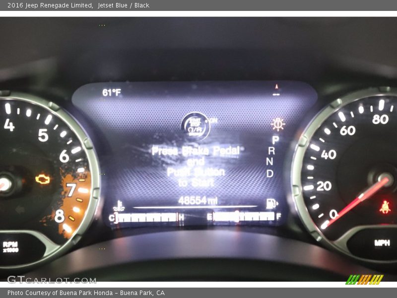 Jetset Blue / Black 2016 Jeep Renegade Limited