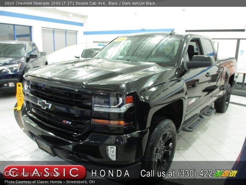 Black / Dark Ash/Jet Black 2016 Chevrolet Silverado 1500 LT Z71 Double Cab 4x4