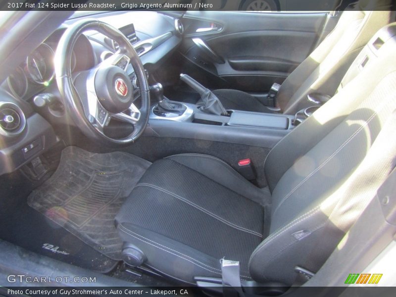 Grigio Argento Aluminum / Nero 2017 Fiat 124 Spider Lusso Roadster