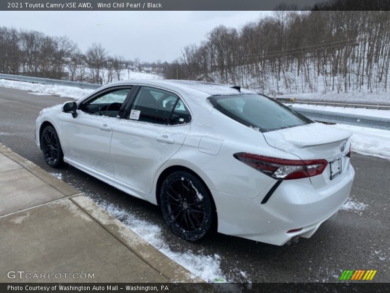 Wind Chill Pearl / Black 2021 Toyota Camry XSE AWD