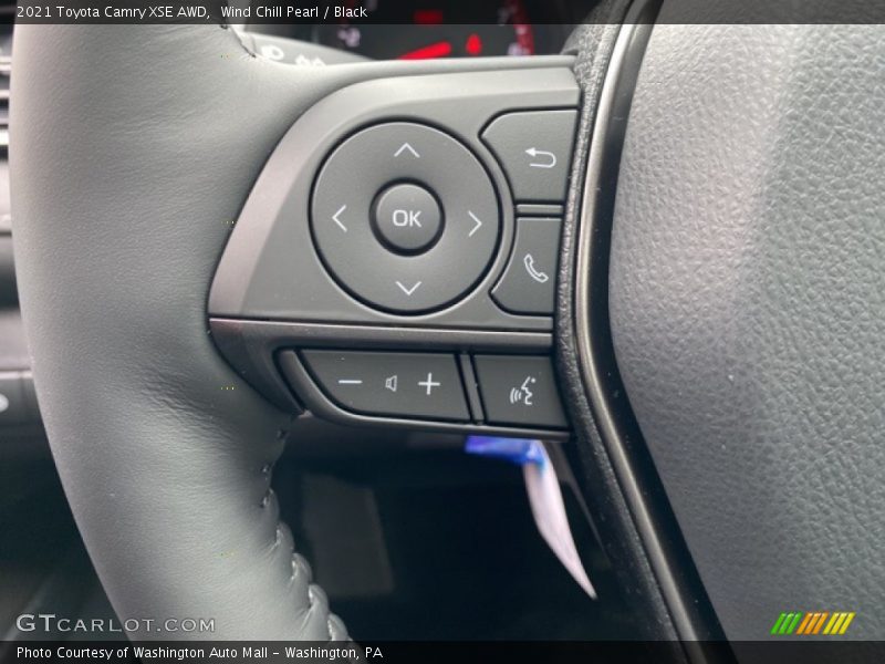Wind Chill Pearl / Black 2021 Toyota Camry XSE AWD