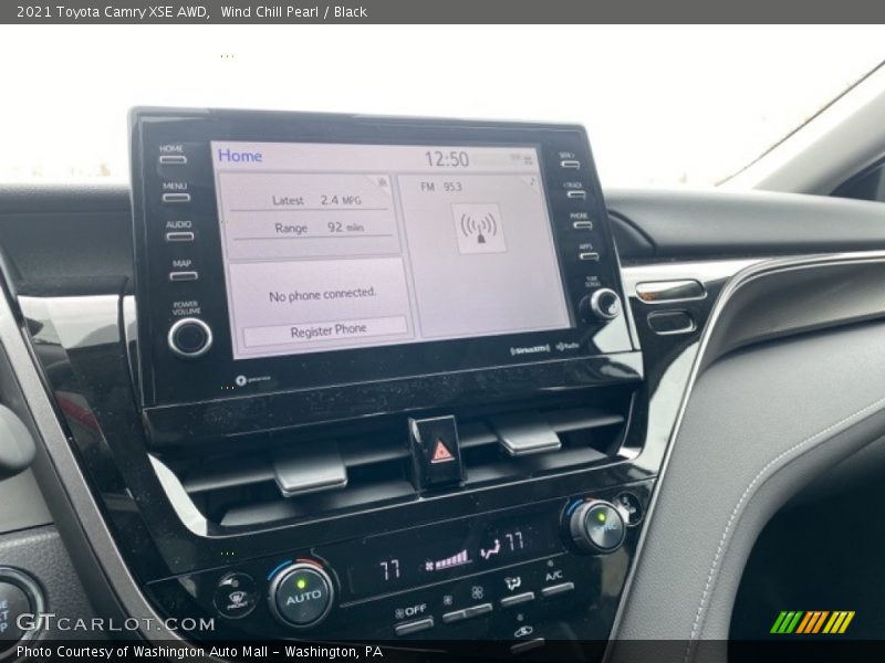 Wind Chill Pearl / Black 2021 Toyota Camry XSE AWD