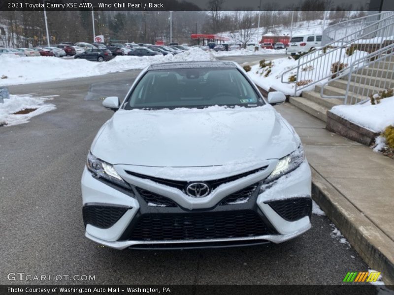 Wind Chill Pearl / Black 2021 Toyota Camry XSE AWD
