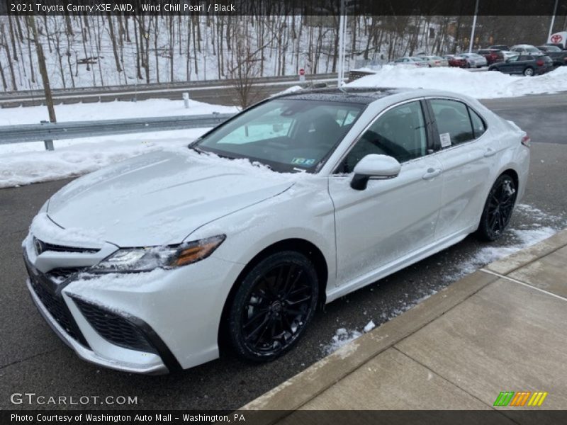Wind Chill Pearl / Black 2021 Toyota Camry XSE AWD