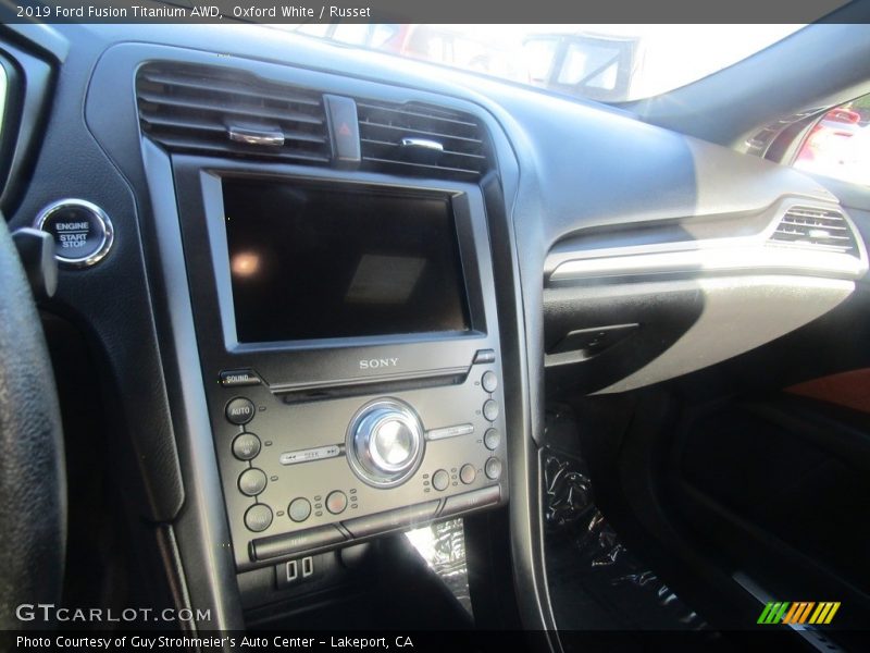 Oxford White / Russet 2019 Ford Fusion Titanium AWD