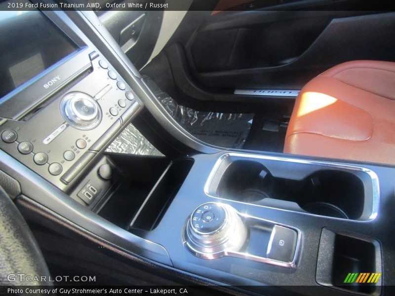 Oxford White / Russet 2019 Ford Fusion Titanium AWD
