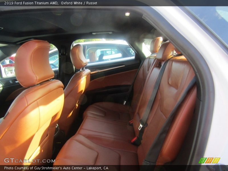 Oxford White / Russet 2019 Ford Fusion Titanium AWD