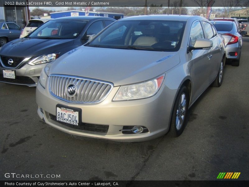 Gold Mist Metallic / Cashmere 2012 Buick LaCrosse FWD