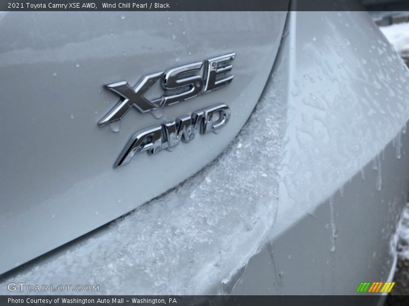 Wind Chill Pearl / Black 2021 Toyota Camry XSE AWD