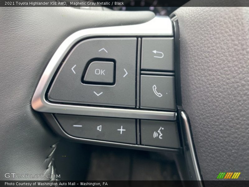 Magnetic Gray Metallic / Black 2021 Toyota Highlander XSE AWD