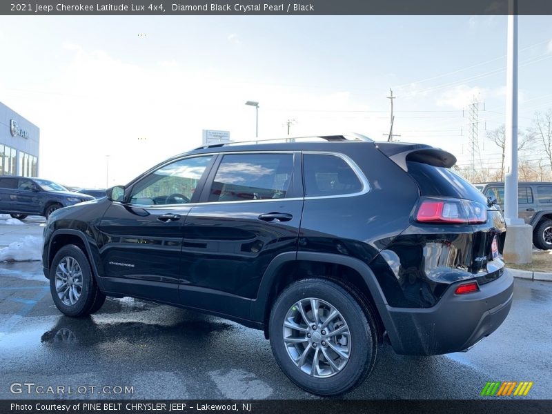 Diamond Black Crystal Pearl / Black 2021 Jeep Cherokee Latitude Lux 4x4