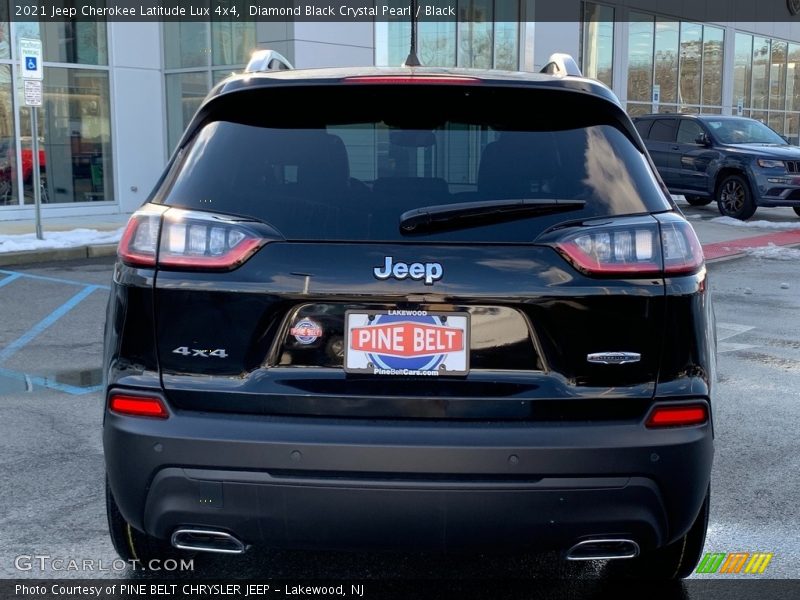 Diamond Black Crystal Pearl / Black 2021 Jeep Cherokee Latitude Lux 4x4