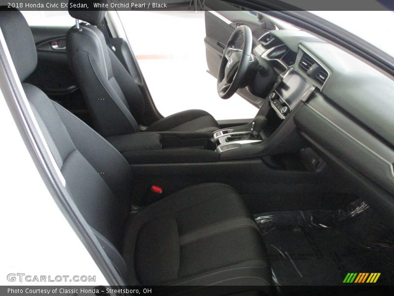 White Orchid Pearl / Black 2018 Honda Civic EX Sedan