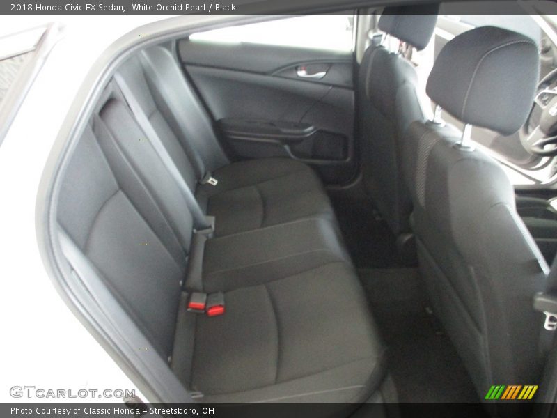 White Orchid Pearl / Black 2018 Honda Civic EX Sedan