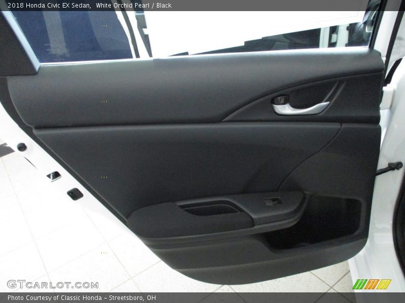 White Orchid Pearl / Black 2018 Honda Civic EX Sedan