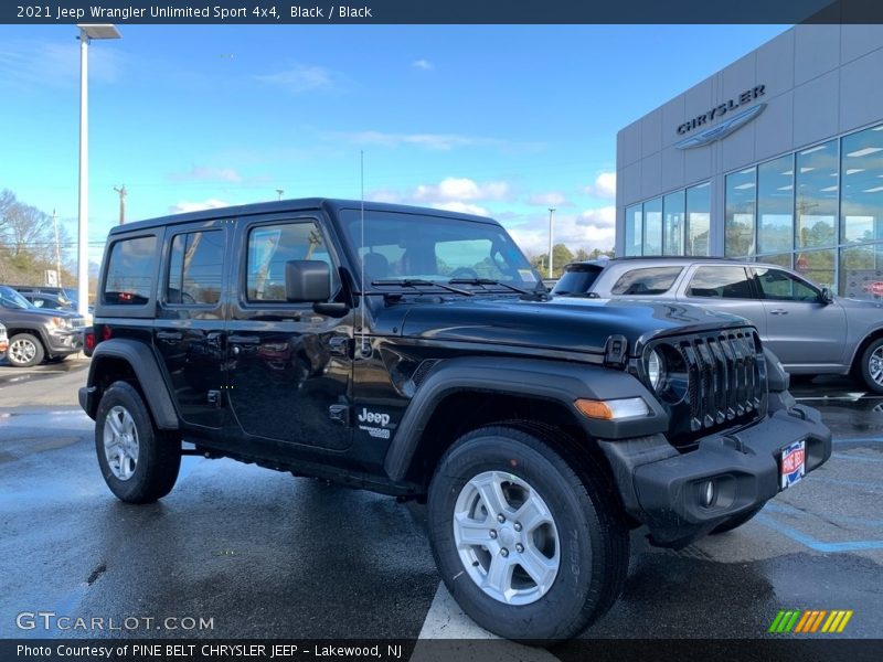 Black / Black 2021 Jeep Wrangler Unlimited Sport 4x4