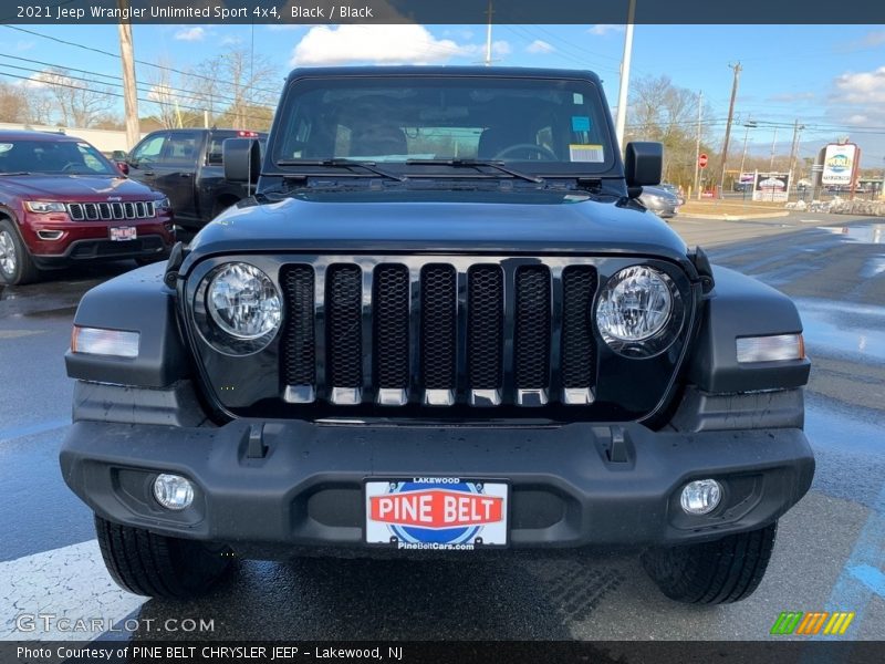 Black / Black 2021 Jeep Wrangler Unlimited Sport 4x4