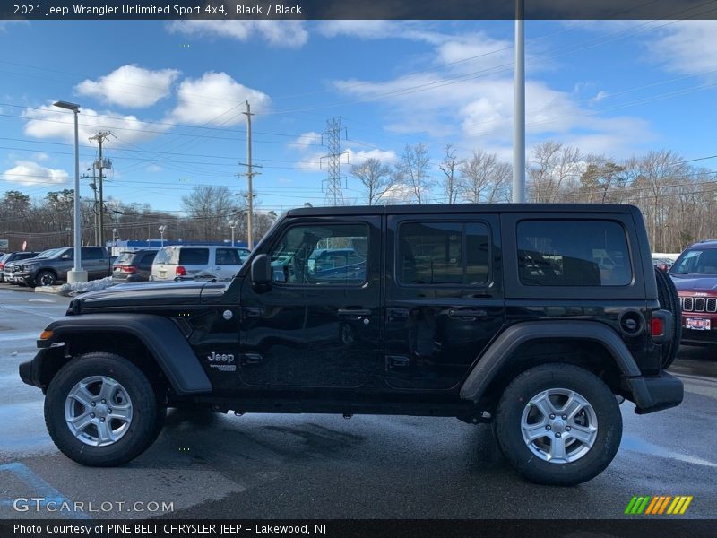 Black / Black 2021 Jeep Wrangler Unlimited Sport 4x4