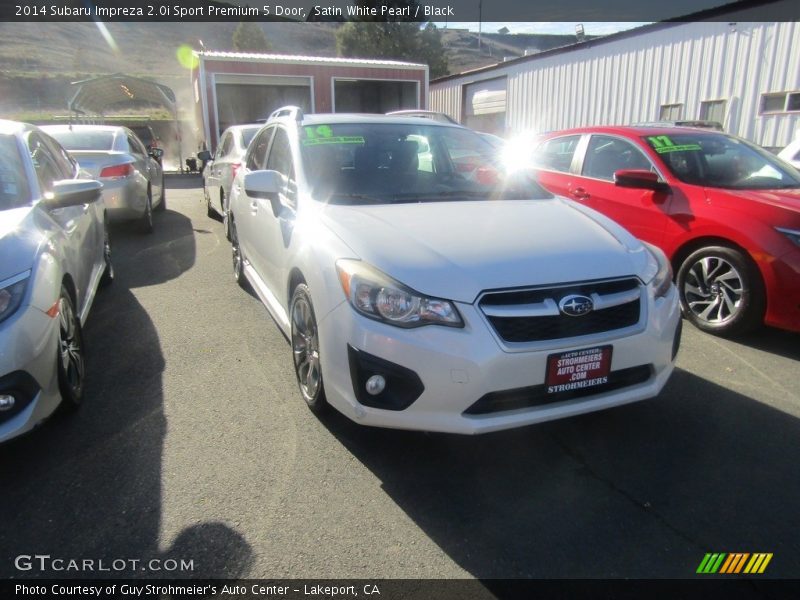 Satin White Pearl / Black 2014 Subaru Impreza 2.0i Sport Premium 5 Door