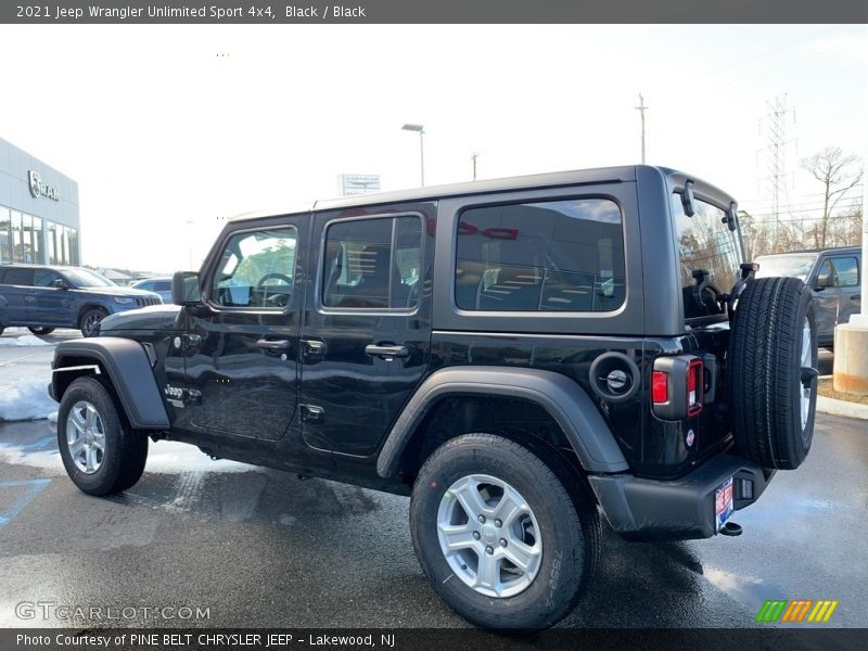 Black / Black 2021 Jeep Wrangler Unlimited Sport 4x4