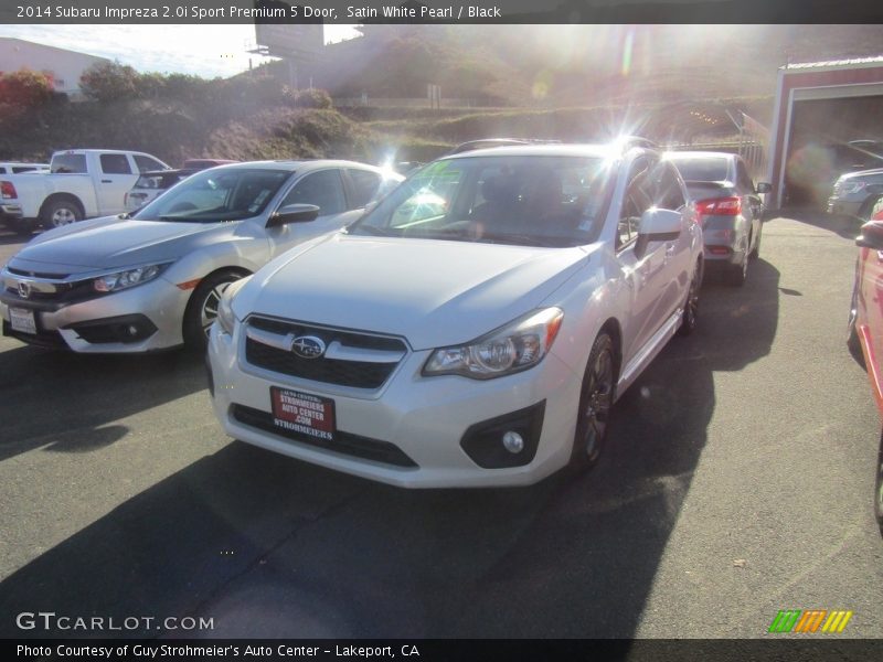 Satin White Pearl / Black 2014 Subaru Impreza 2.0i Sport Premium 5 Door