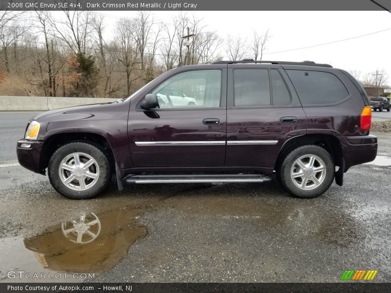 Dark Crimson Red Metallic / Light Gray 2008 GMC Envoy SLE 4x4