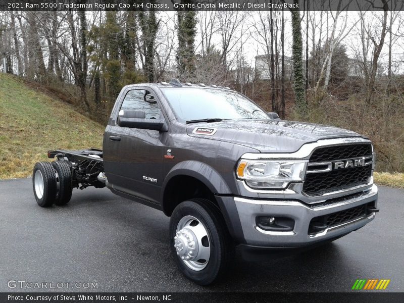 Granite Crystal Metallic / Diesel Gray/Black 2021 Ram 5500 Tradesman Regular Cab 4x4 Chassis