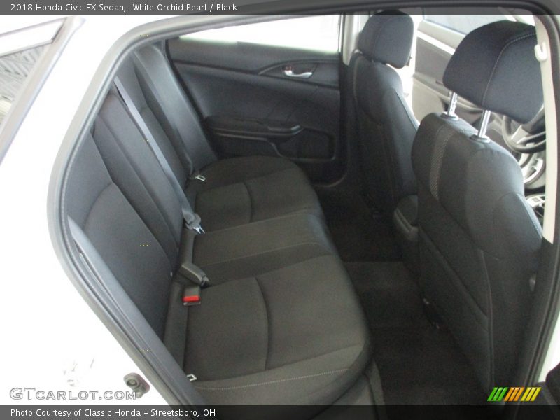 White Orchid Pearl / Black 2018 Honda Civic EX Sedan
