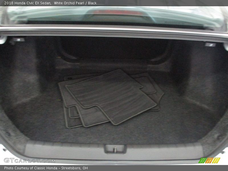 White Orchid Pearl / Black 2018 Honda Civic EX Sedan