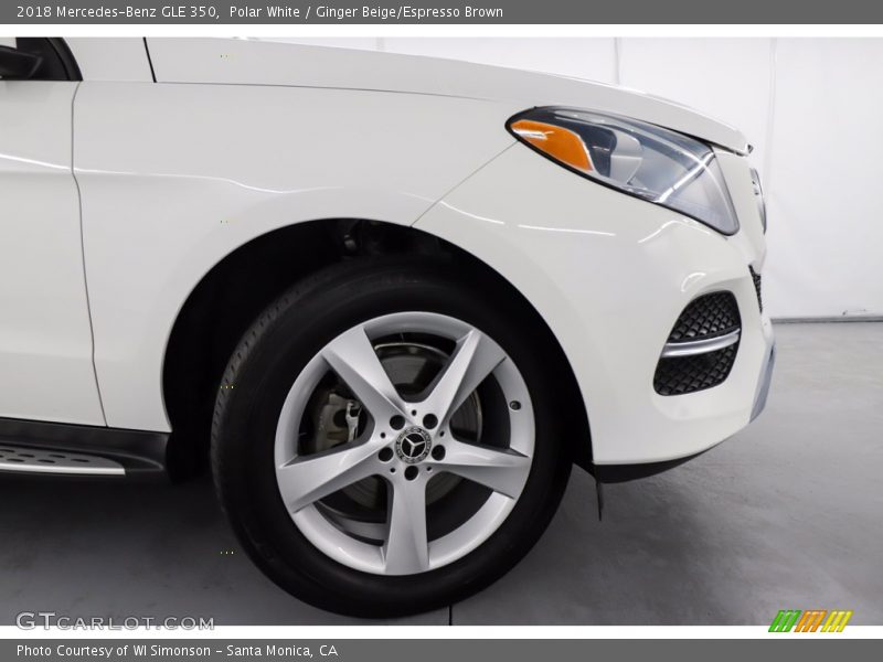 Polar White / Ginger Beige/Espresso Brown 2018 Mercedes-Benz GLE 350