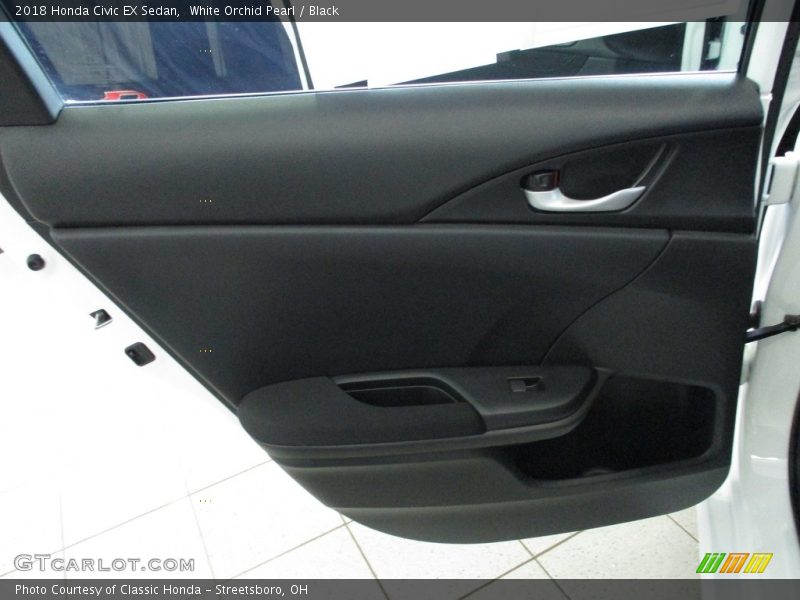 White Orchid Pearl / Black 2018 Honda Civic EX Sedan